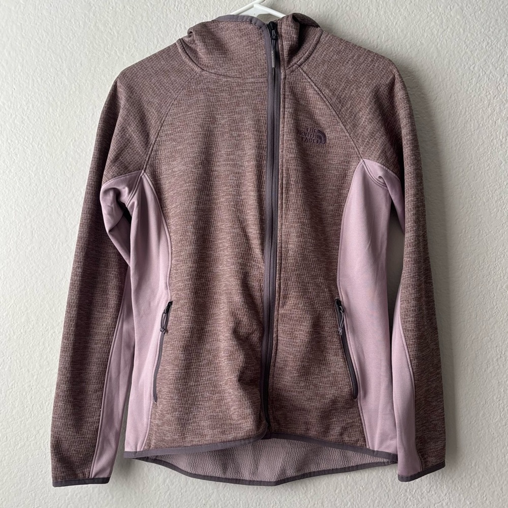 The North Face Arcata Jacket Zip Hoodie Asymmetrical Fitted Fleece M